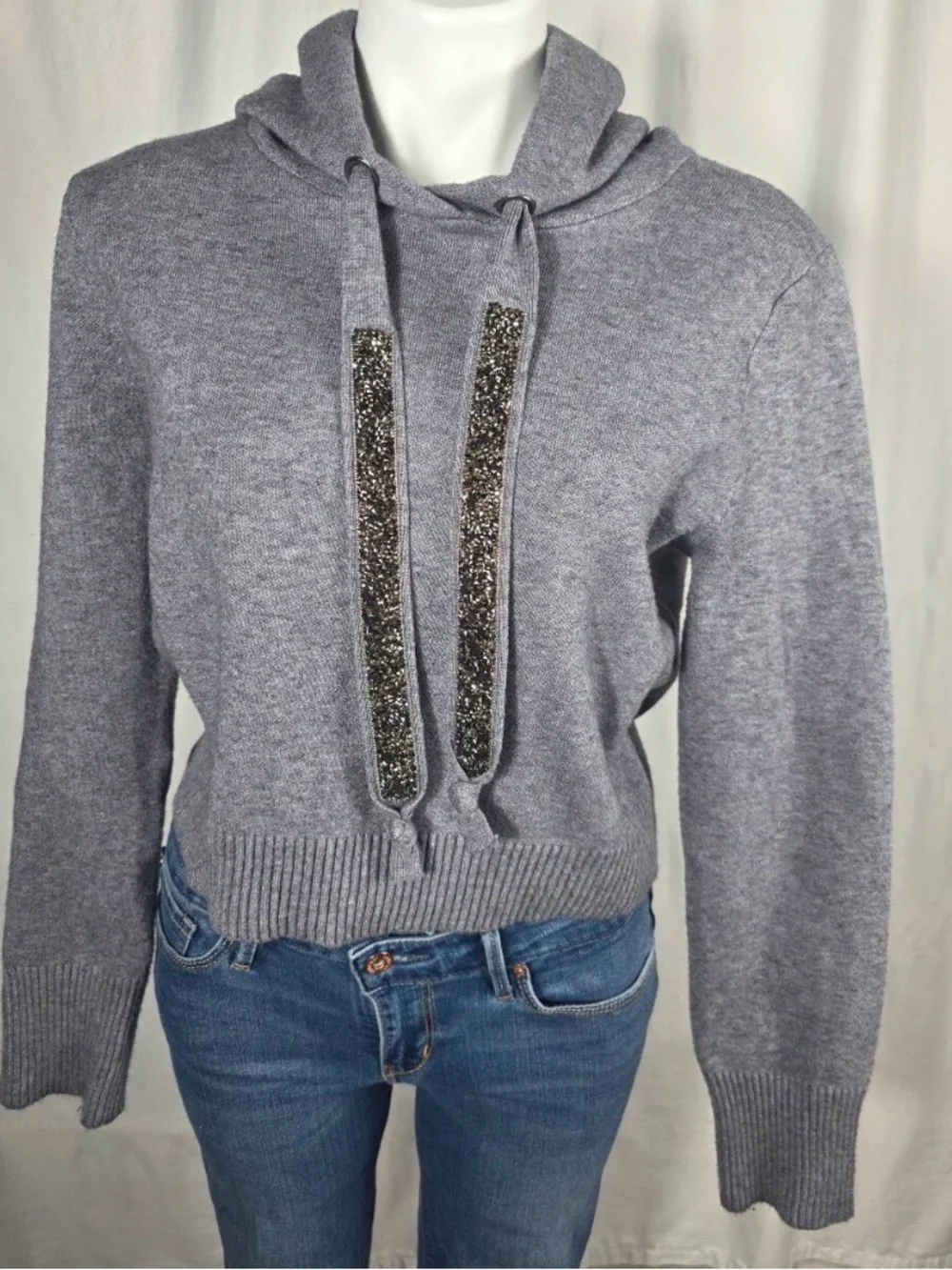 Zara Hoodie with beaded drawstrings